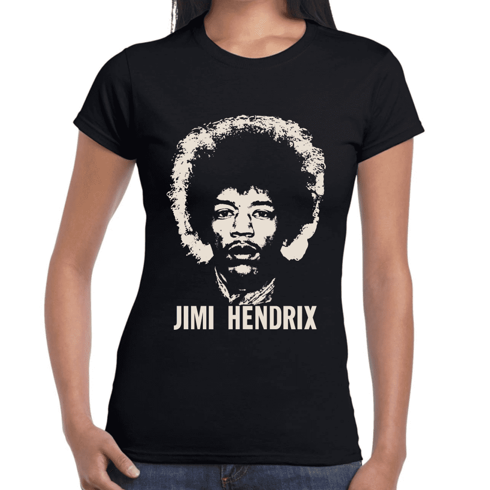 Playera Jimi Hendrix Algodón Premium #667 Imagen secundaria del producto