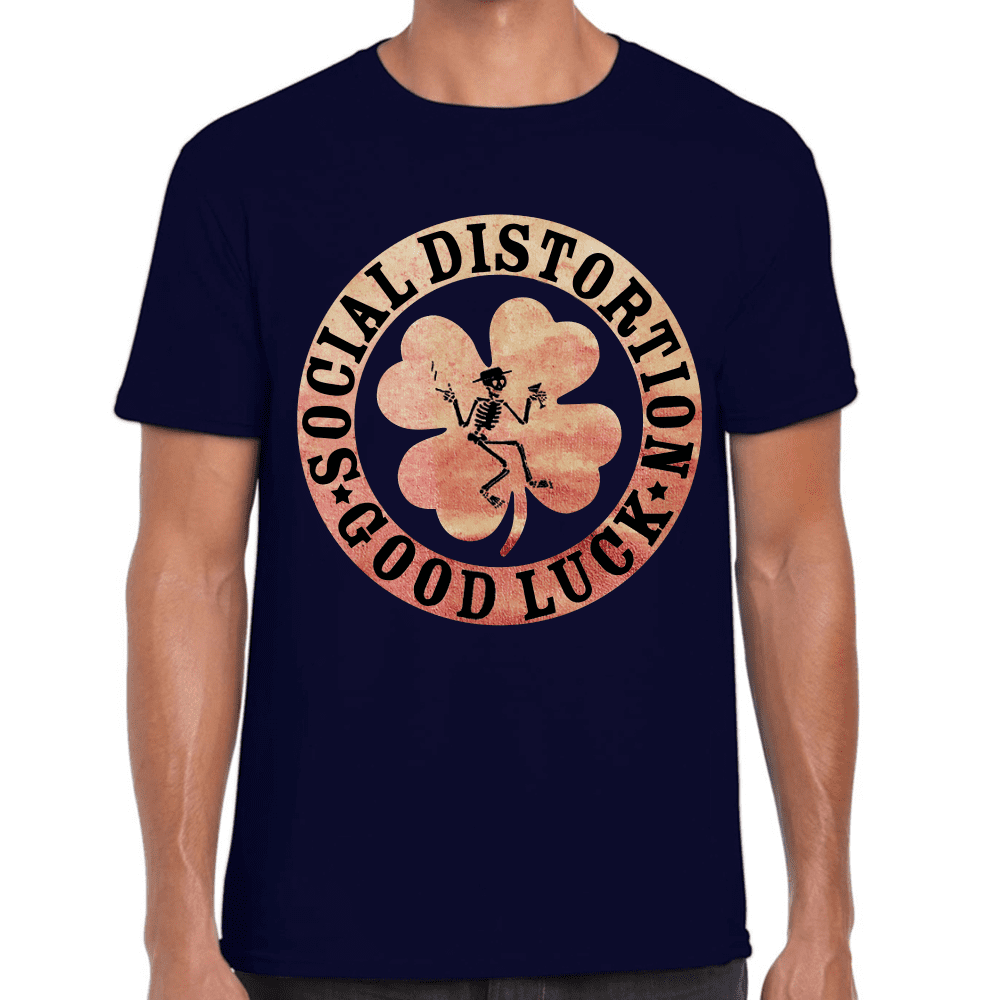 Playera Social Distortion Good Luck Algodón Premium #670