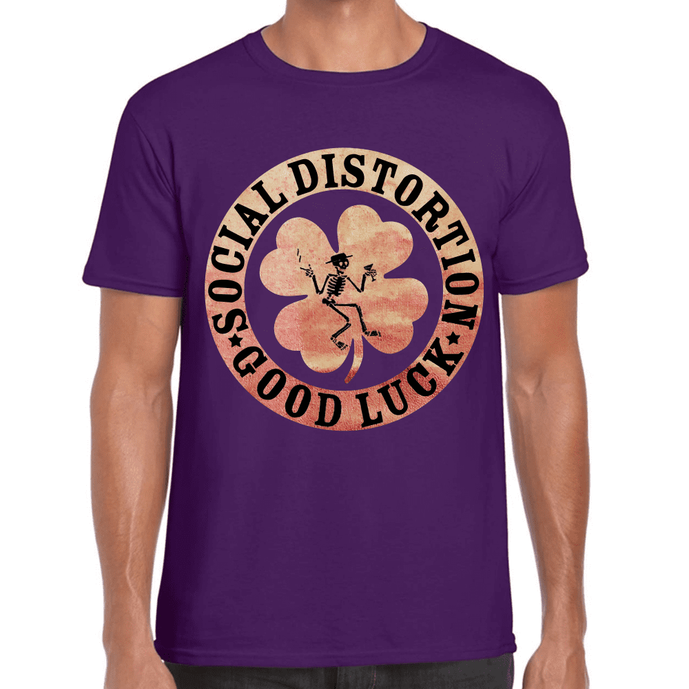 Playera Social Distortion Good Luck Algodón Premium #670