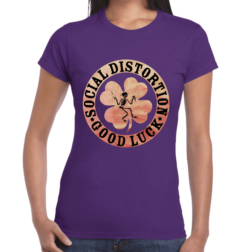 Playera Social Distortion Good Luck Algodón Premium #670