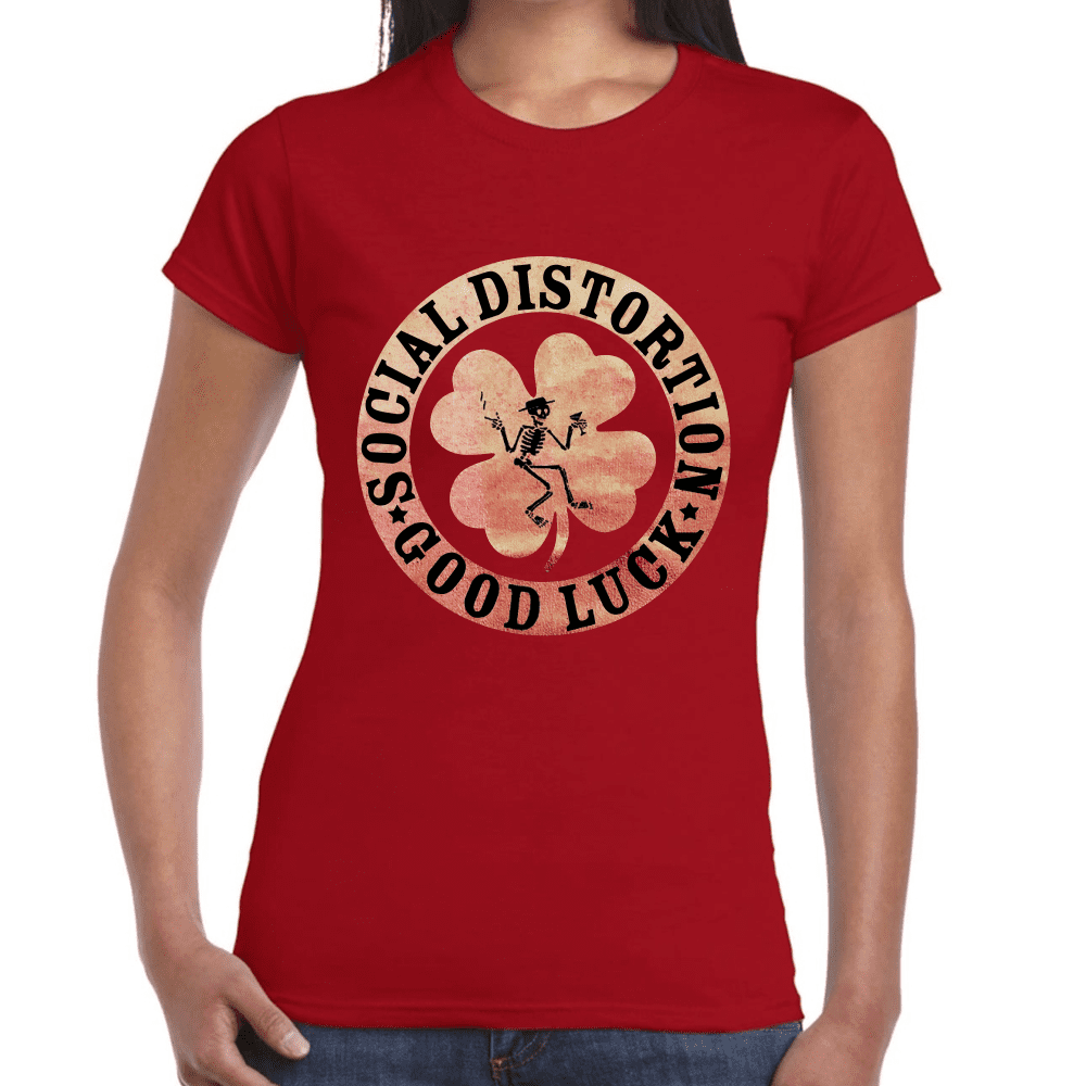 Playera Social Distortion Good Luck Algodón Premium #670