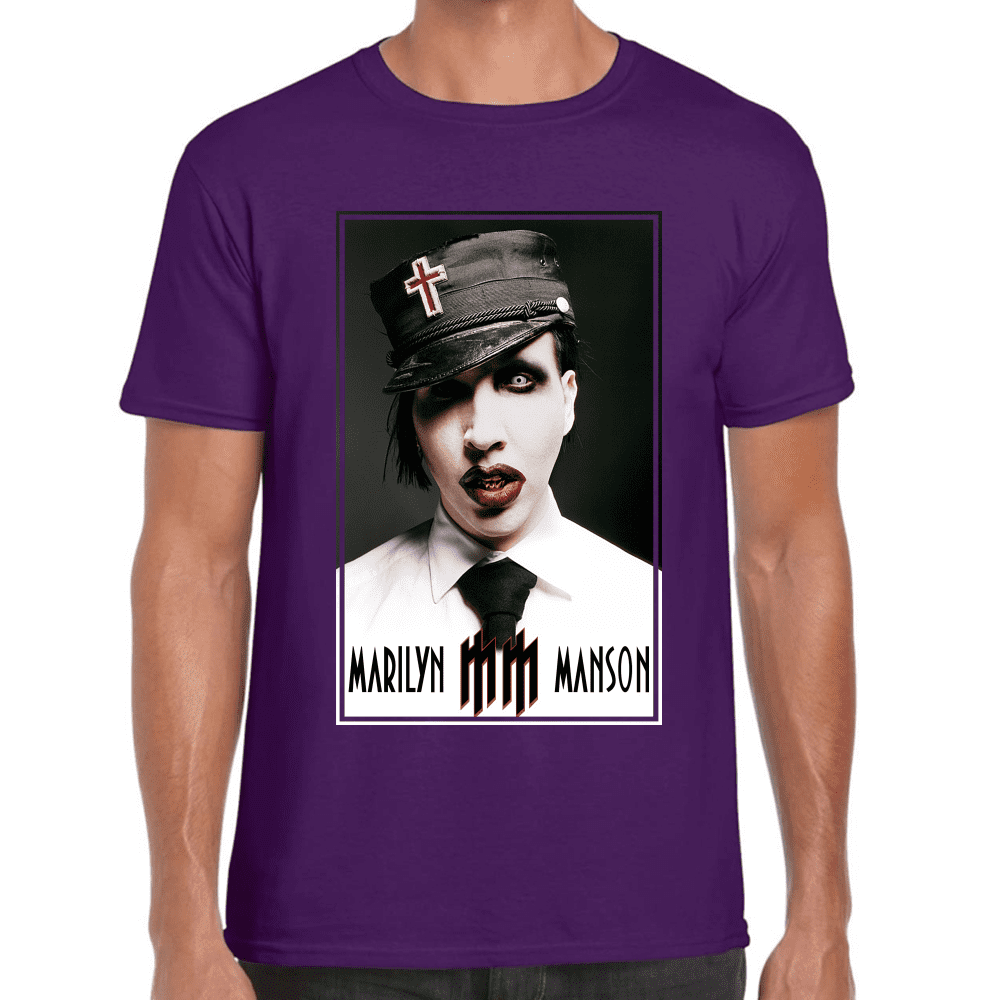 Playera Marilyn Manson Algodón Premium #689