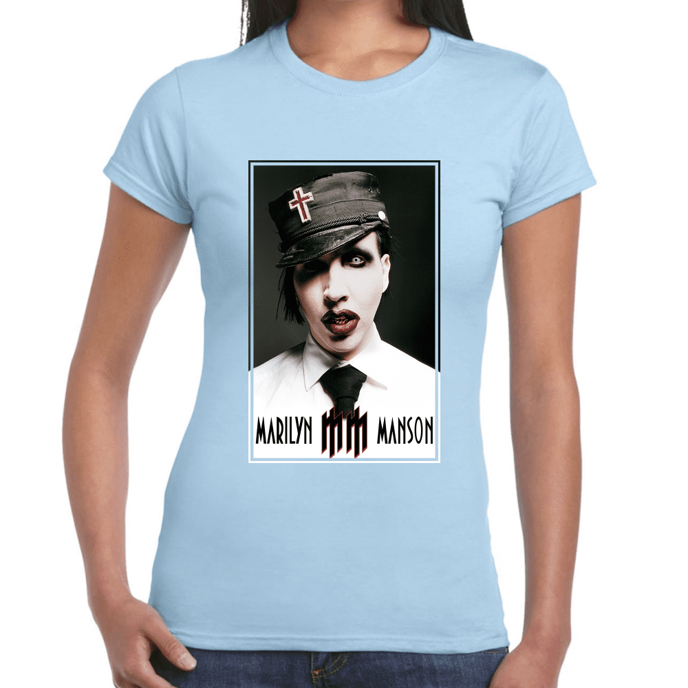 Playera Marilyn Manson Algodón Premium #689