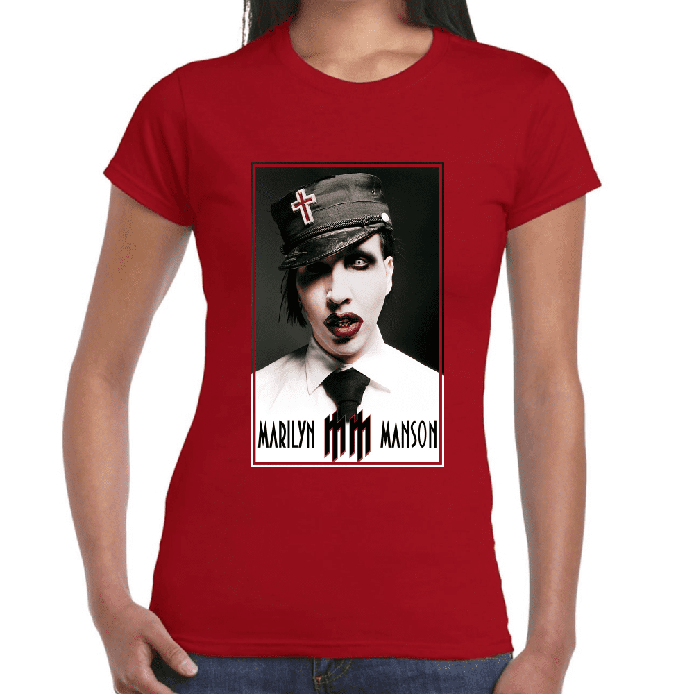 Playera Marilyn Manson Algodón Premium #689