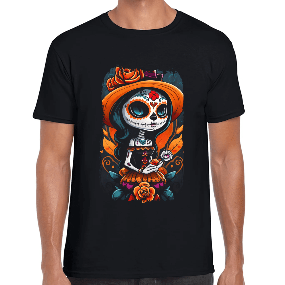 Playera Catrina Día De Muertos Algodón Premium #707