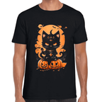 Playera Gatito De Halloween Algodón Premium #708