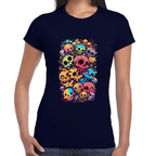 Playera Calaveritas Halloween y Día de Muertos Algodón Premium #709