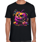 Playera Calabaza De Halloween Algodón Premium #710
