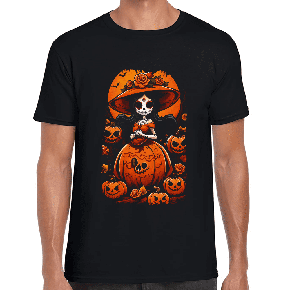 Playera Catrina Halloween y Día de Muertos Algodón Premium #713