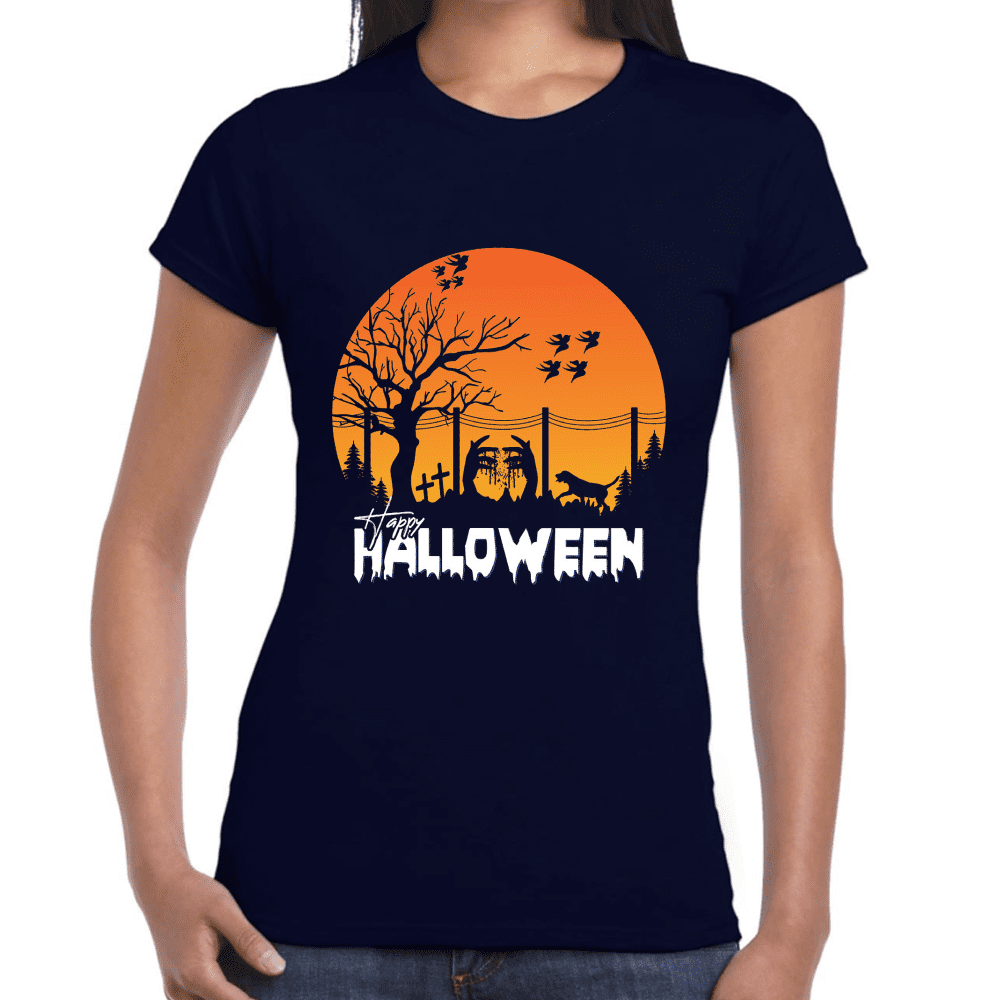 Playera De Halloween Algodón Premium #717
