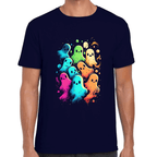 Playera Fantasmas De Halloween Algodón Premium #718