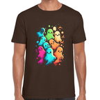 Playera Fantasmas De Halloween Algodón Premium #718
