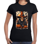 Playera Bruja De Halloween Algodón Premium #719