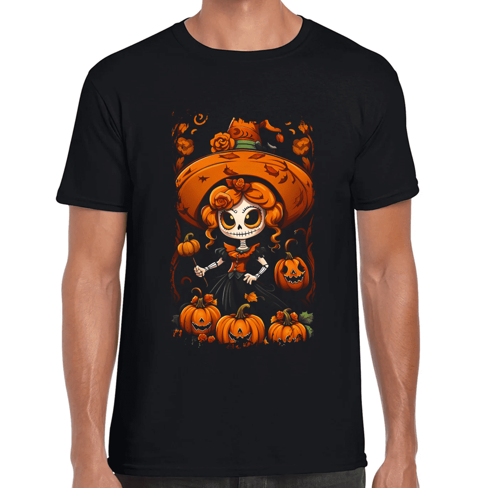 Playera Catrina Día de Muertos y Halloween Algodón Premium #722