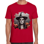 Playera Bruja De Halloween Algodón Premium #735