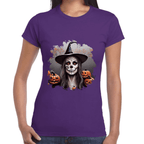Playera Bruja De Halloween Algodón Premium #735