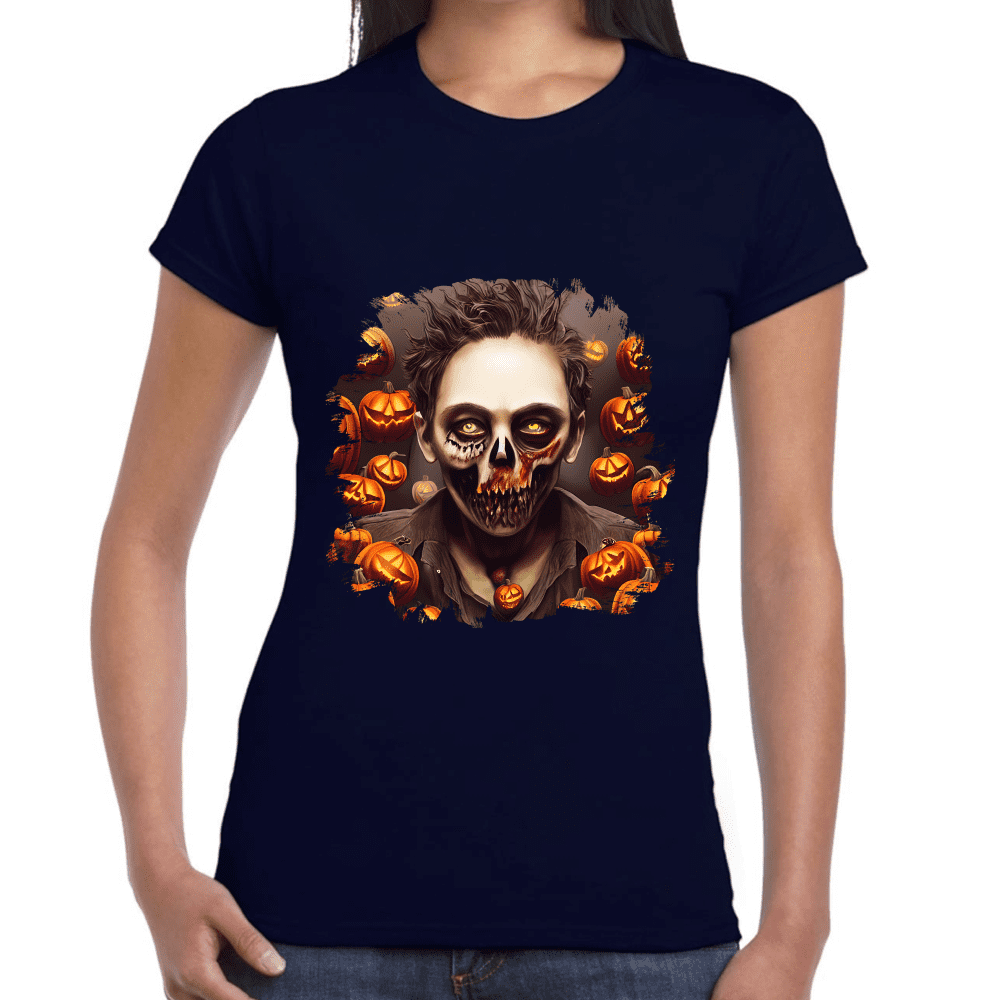 Playera Halloween Algodón Premium #736