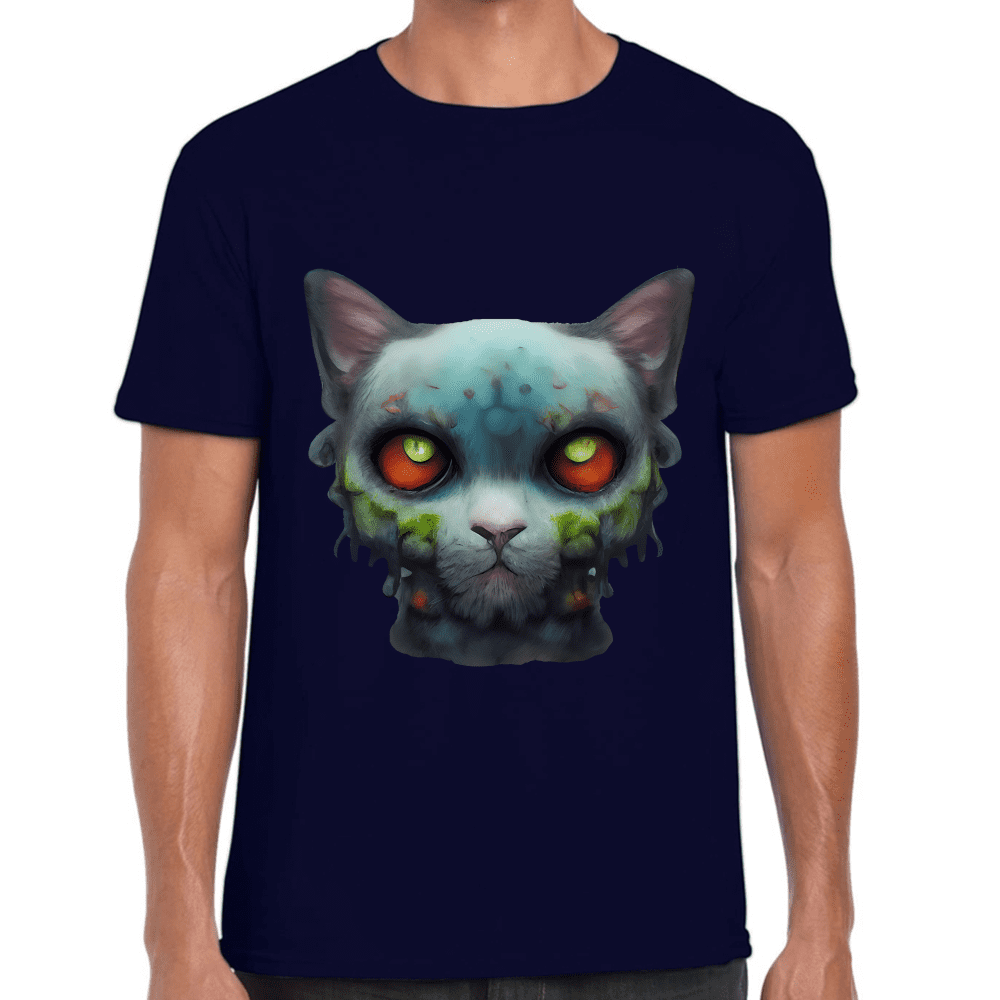 Playera Gatito Halloween Algodón Premium #738