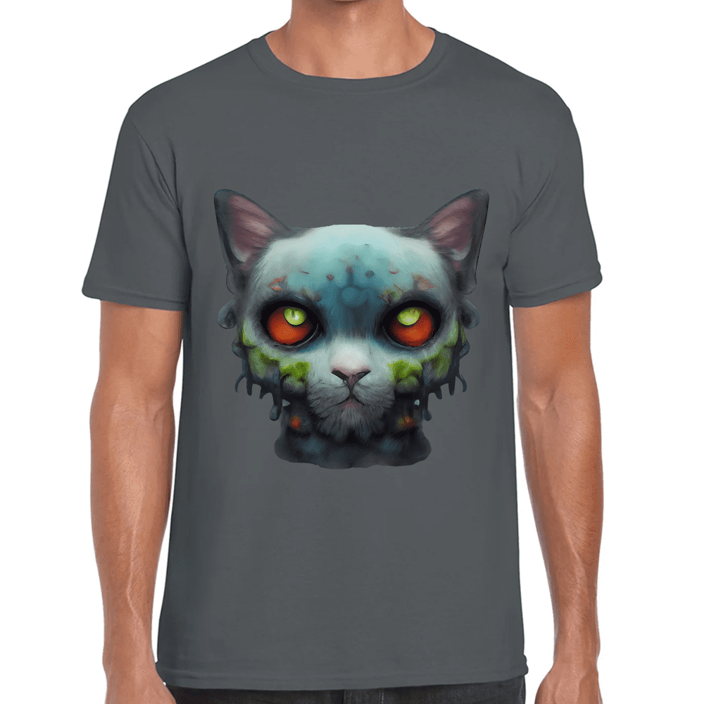 Playera Gatito Halloween Algodón Premium #738