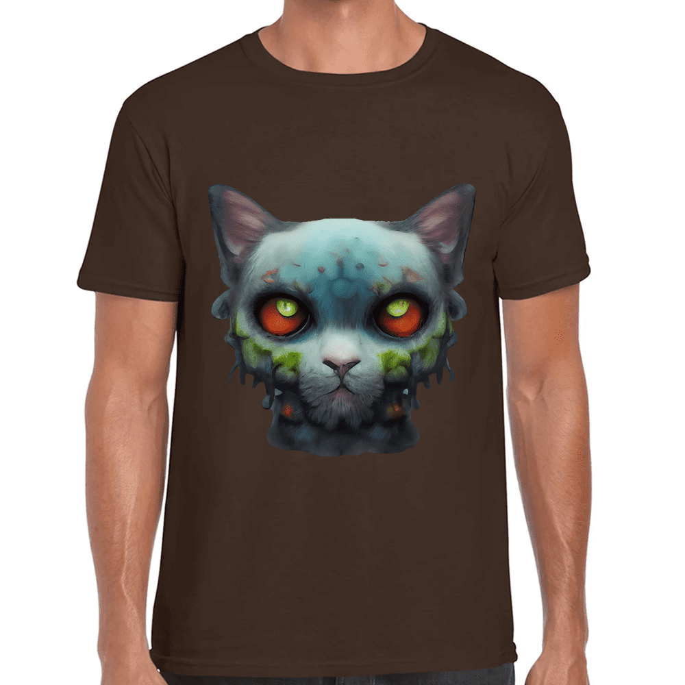 Playera Gatito Halloween Algodón Premium #738