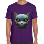 Playera Gatito Halloween Algodón Premium #738