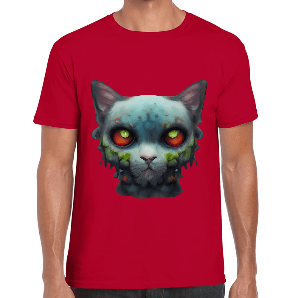 Playera Gatito Halloween Algodón Premium #738