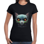 Playera Gatito Halloween Algodón Premium #738