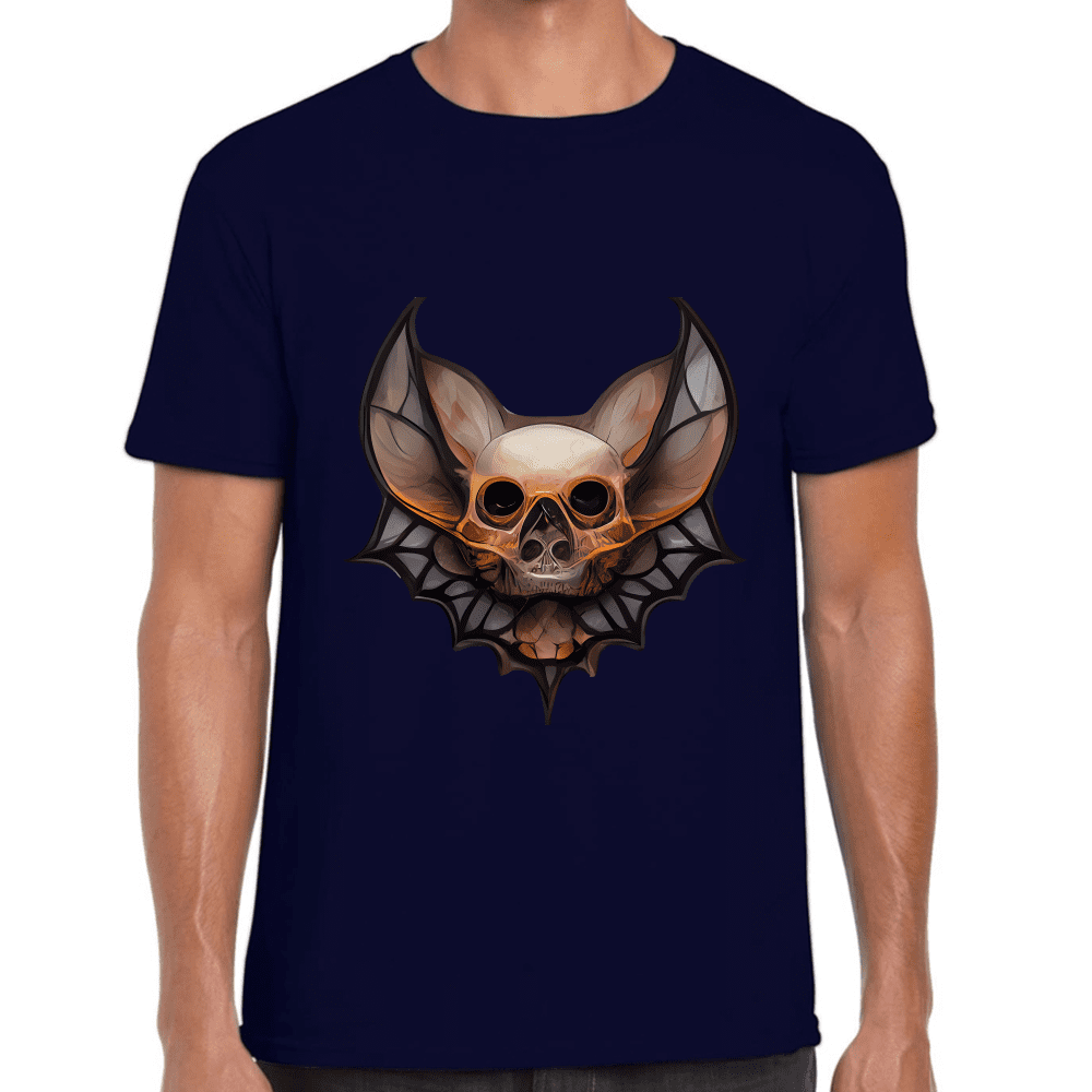 Playera Cráneo Murciélago Algodón Premium #739