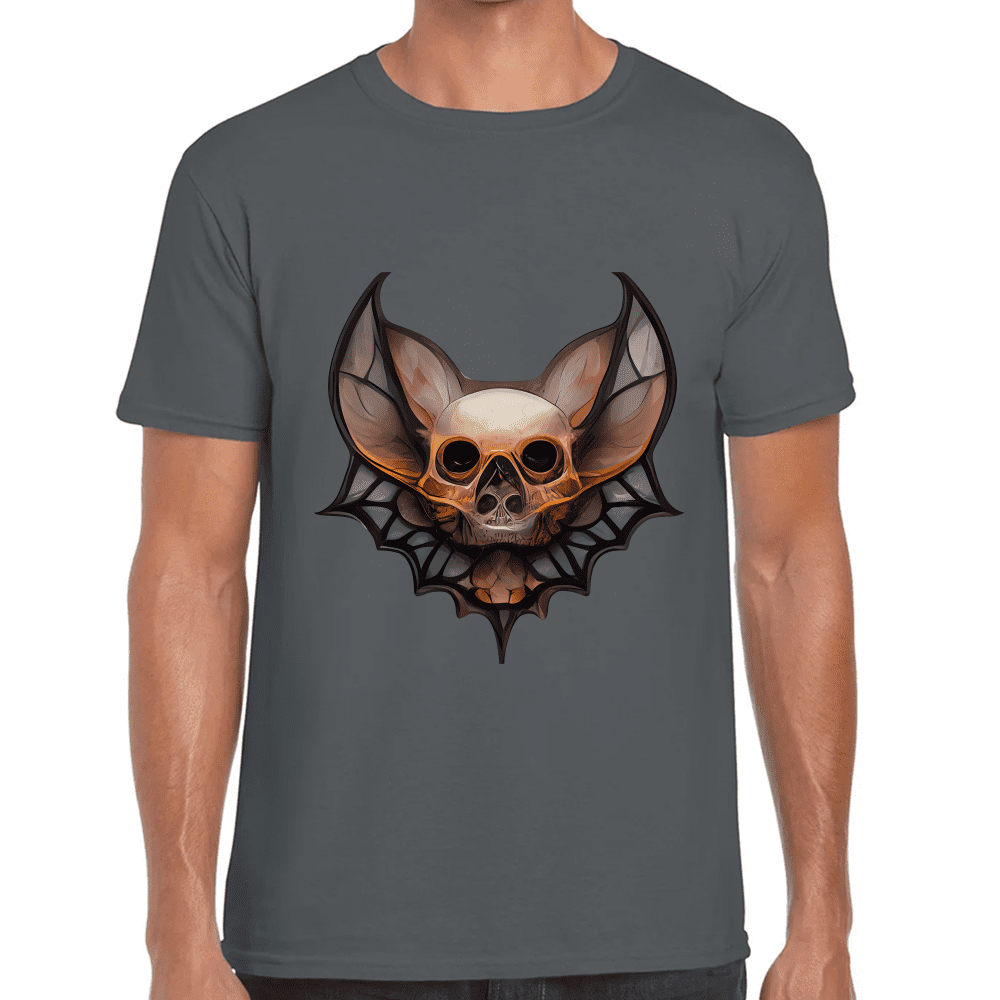 Playera Cráneo Murciélago Algodón Premium #739