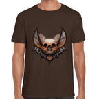 Playera Cráneo Murciélago Algodón Premium #739