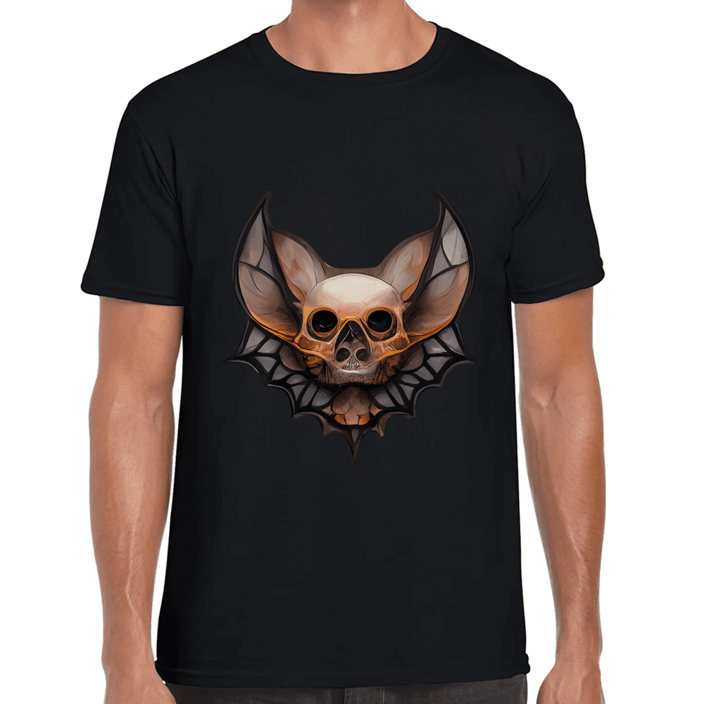 Playera Cráneo Murciélago Algodón Premium #739