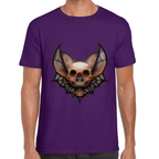 Playera Cráneo Murciélago Algodón Premium #739