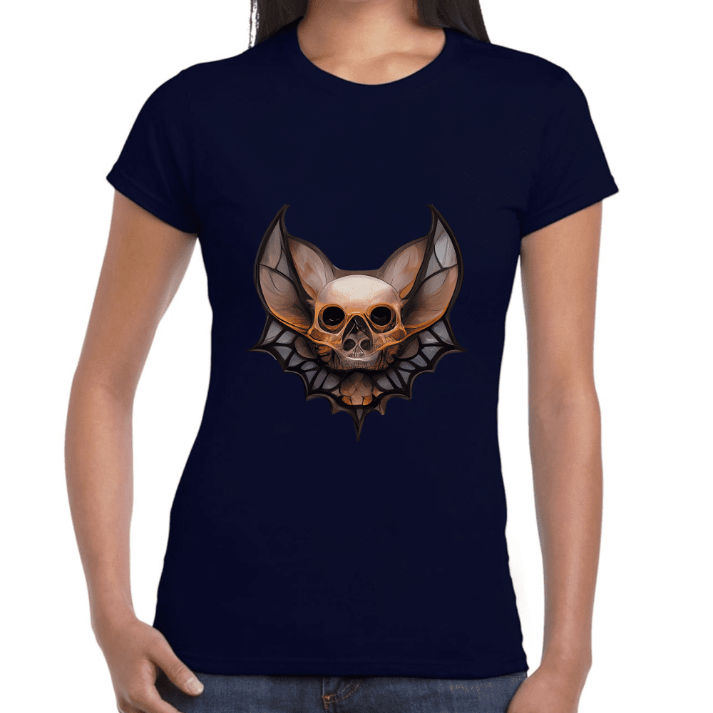 Playera Cráneo Murciélago Algodón Premium #739