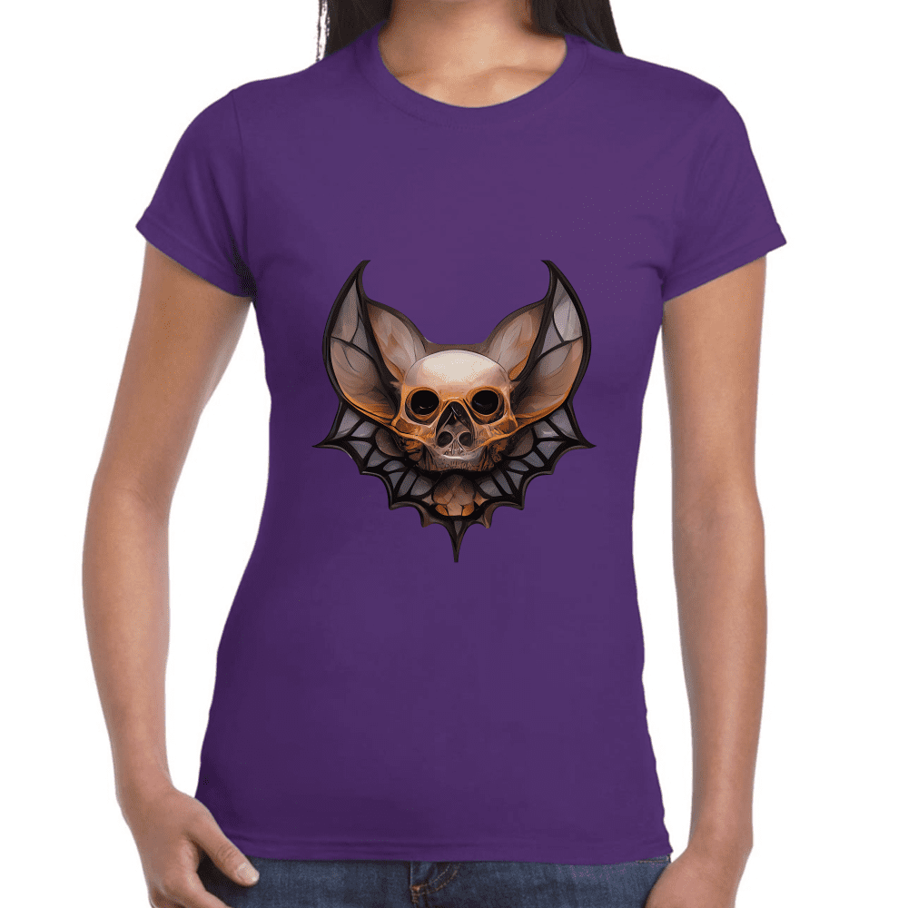 Playera Cráneo Murciélago Algodón Premium #739