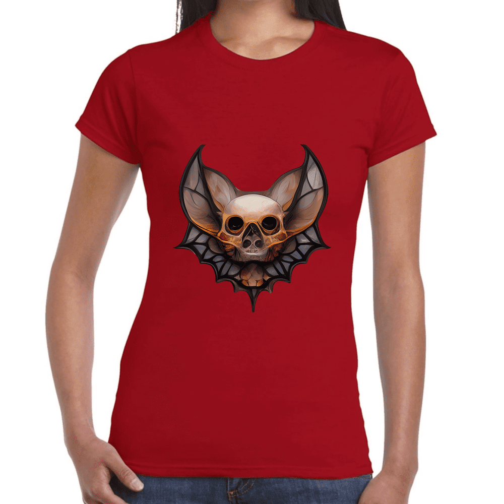 Playera Cráneo Murciélago Algodón Premium #739