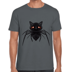 Playera Araña Gatito Halloween Algodón Premium #741