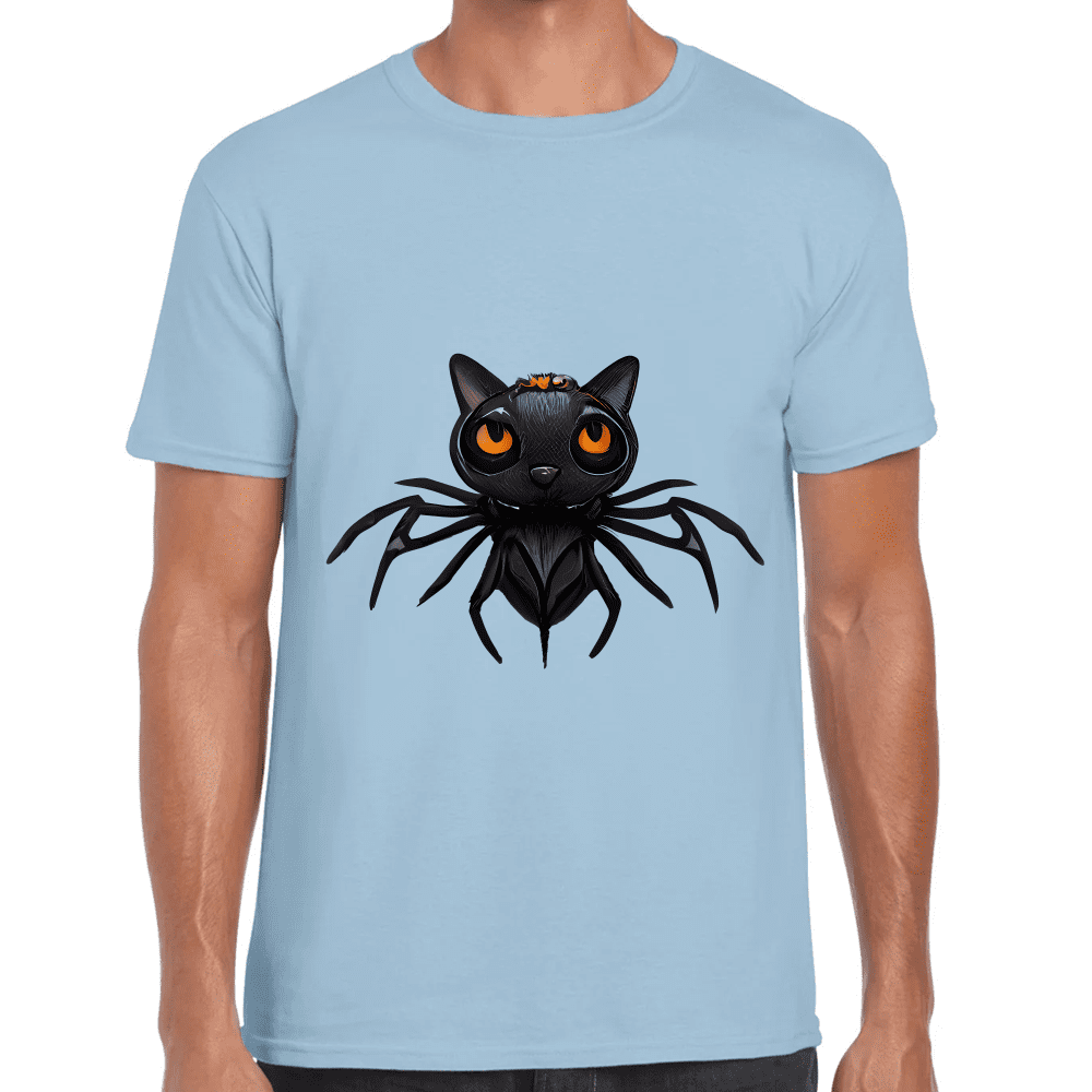 Playera Araña Gatito Halloween Algodón Premium #742