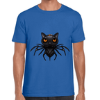 Playera Araña Gatito Halloween Algodón Premium #742
