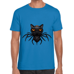 Playera Araña Gatito Halloween Algodón Premium #742