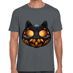 Playera Calabaza Halloween Gatito Algodón Premium #743