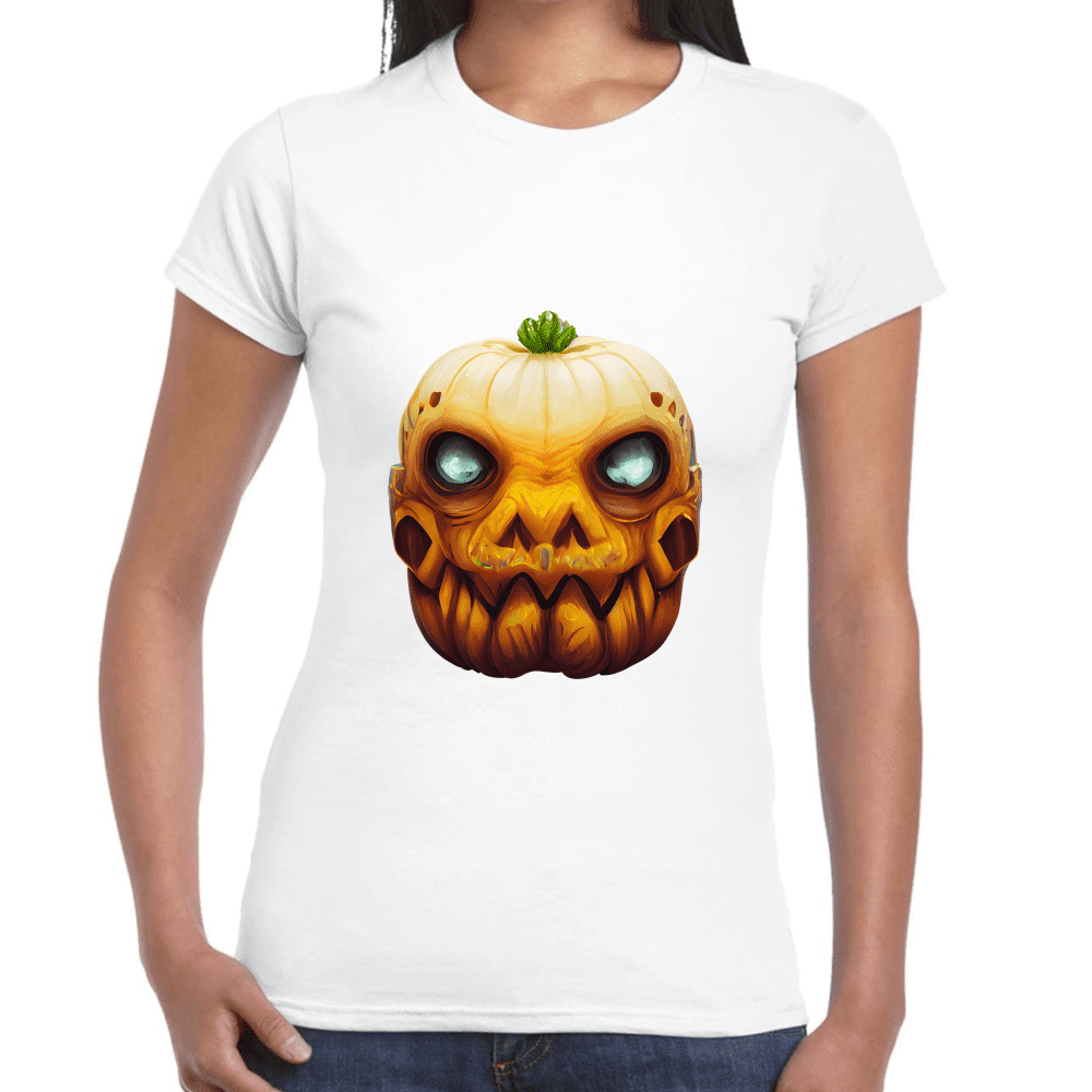 Playera Calabaza Halloween Algodón Premium #744