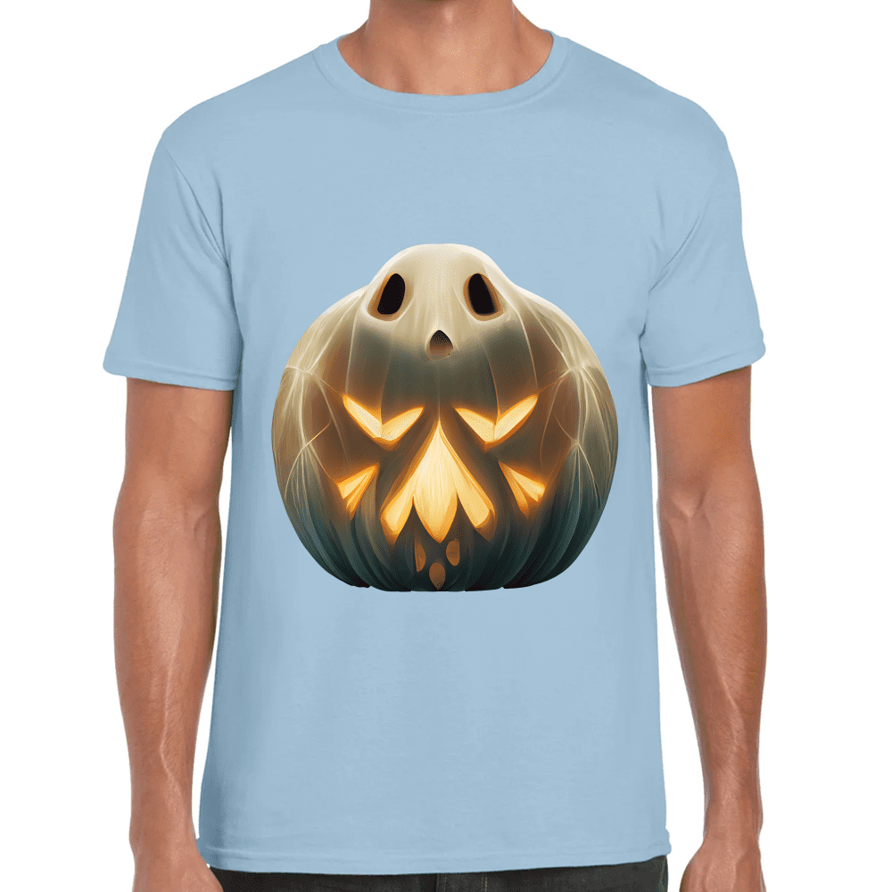 Playera Calabaza Fantasma Halloween Algodón Premium #745
