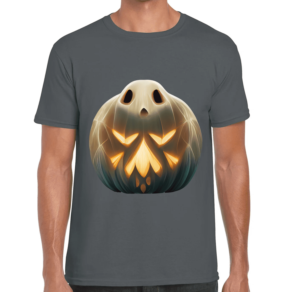 Playera Calabaza Fantasma Halloween Algodón Premium #745