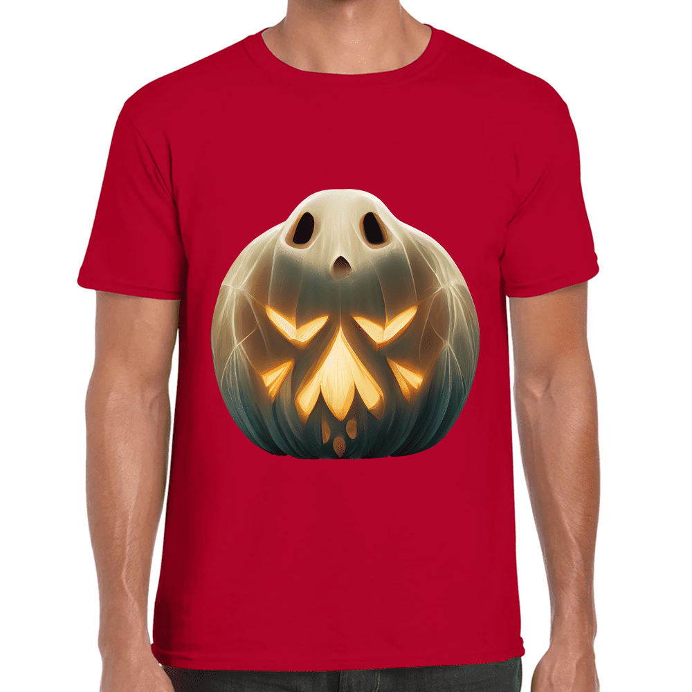 Playera Calabaza Fantasma Halloween Algodón Premium #745