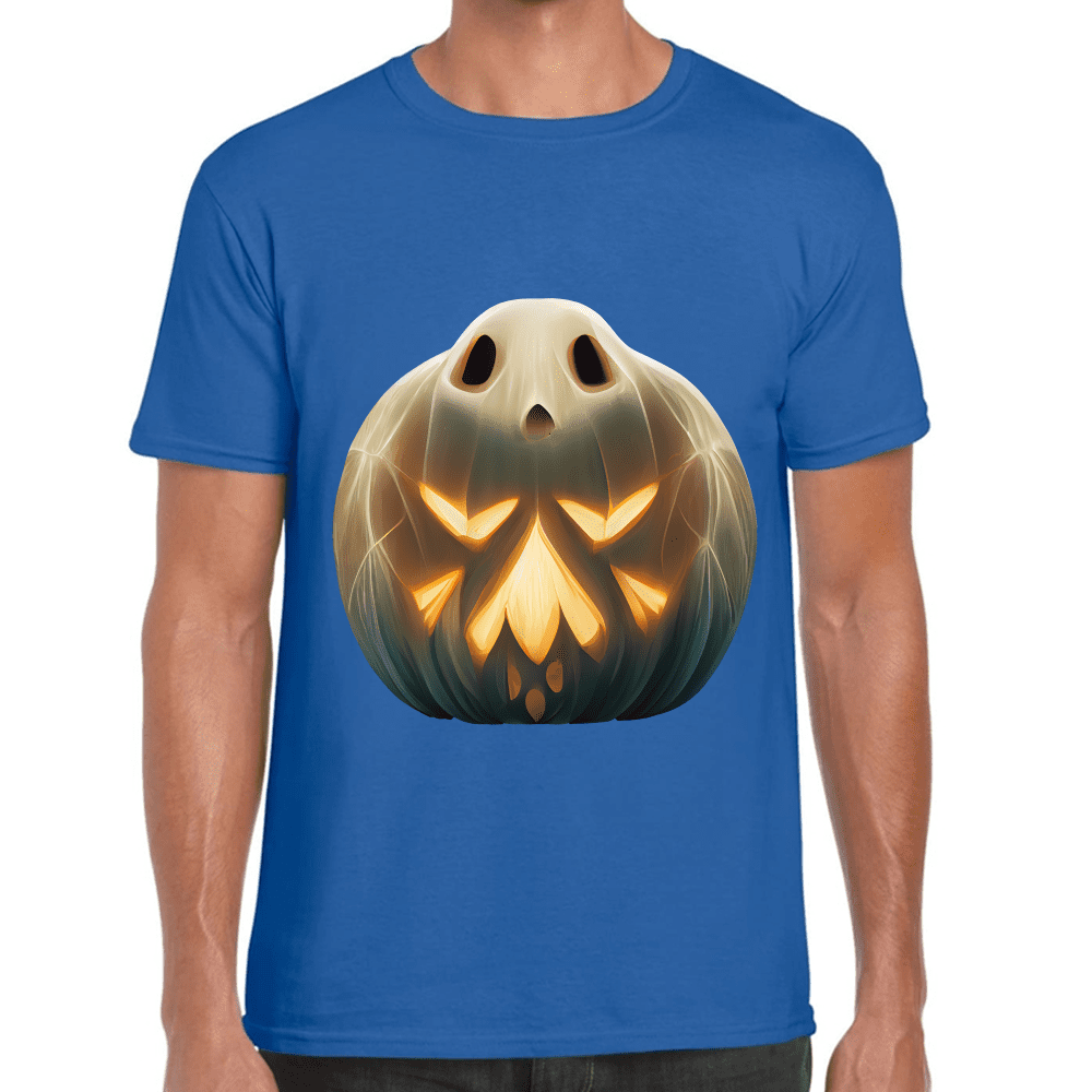 Playera Calabaza Fantasma Halloween Algodón Premium #745