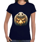 Playera Calabaza Fantasma Halloween Algodón Premium #745