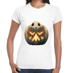 Playera Calabaza Fantasma Halloween Algodón Premium #745