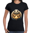 Playera Calabaza Fantasma Halloween Algodón Premium #745