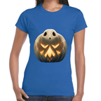 Playera Calabaza Fantasma Halloween Algodón Premium #745