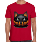 Playera Calabaza Gatito Halloween Algodón Premium #746